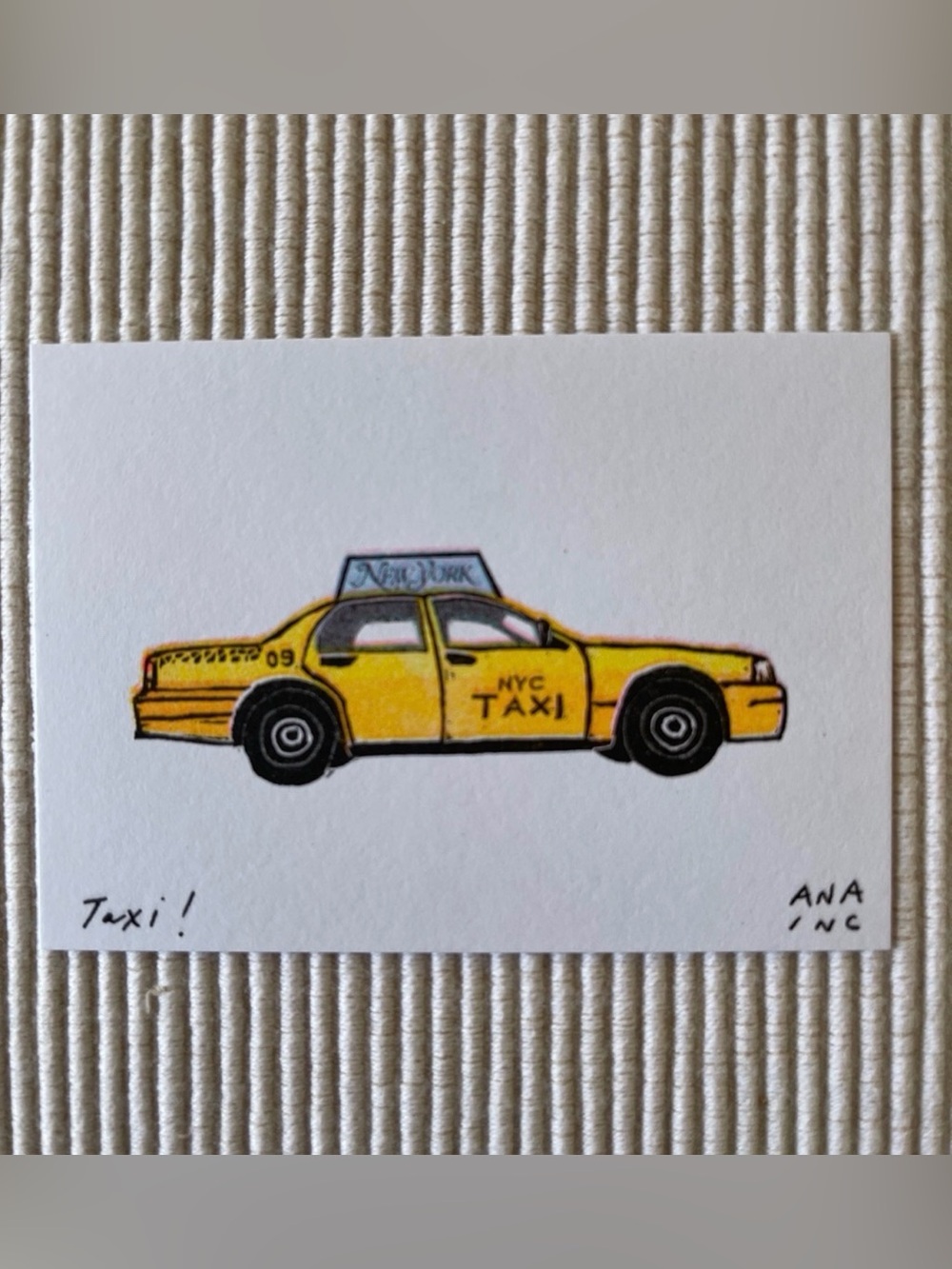 Anastasia Inciardi Taxi! Mini Print